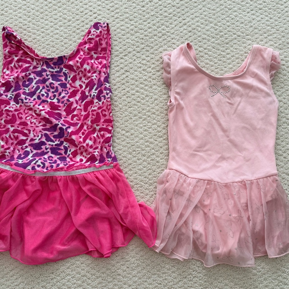 Pink Leopard and Solid Pink Kids Set